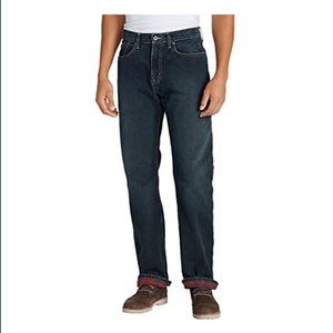 Eddie Bauer Men’s Flannel-Lined Jean Relaxed Fit